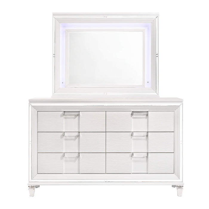 Twenty Nine - 6-Drawer Dresser With Mood Lighting Mirror - Stylish Home Furniture