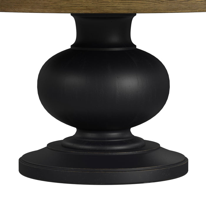 Heritage & Home - Round Dining Table - Oak Brown And Black
