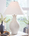 Ashbend - Ceramic Table Lamp - Antique White - Stylish Home Furniture