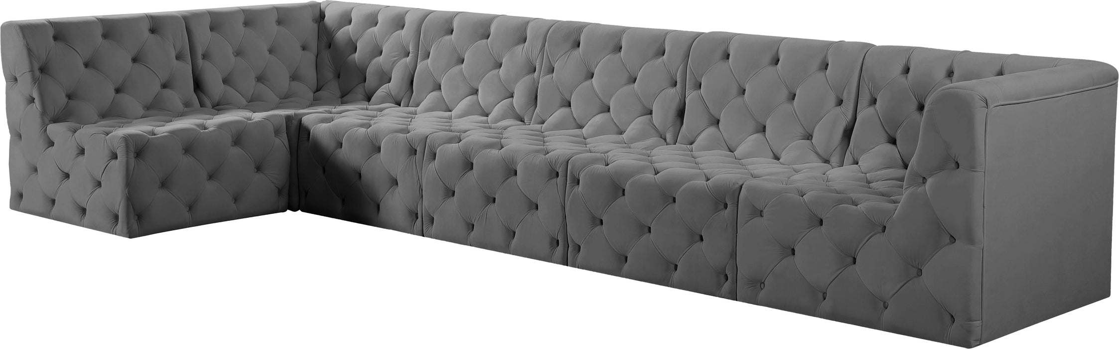 Tuft - Modular Sectional 6 Piece - Gray