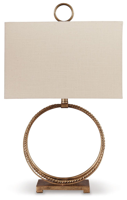 Mahala - Metal Table Lamp  - Antique Gold Finish - Stylish Home Furniture