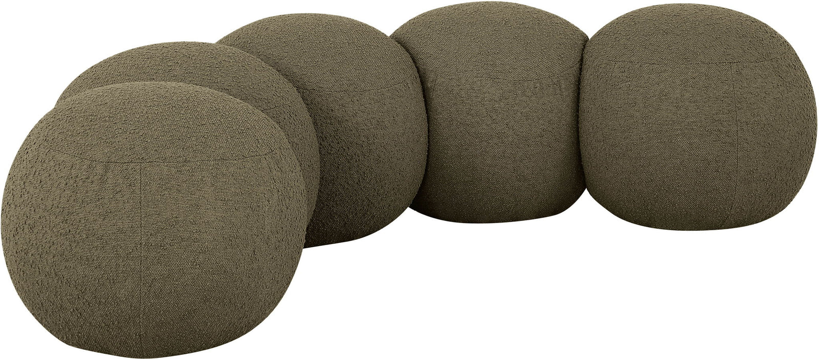 Apollo - Boucle Fabric Bench