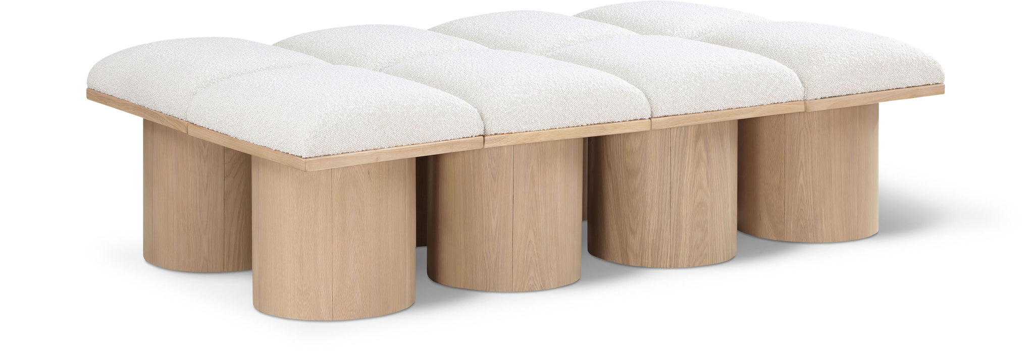 Pavilion - 8 Piece Modular Bench With Natural Base