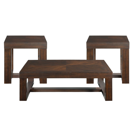 Hardy - 3 Piece Occasional Table Set - Cherry - Stylish Home Furniture