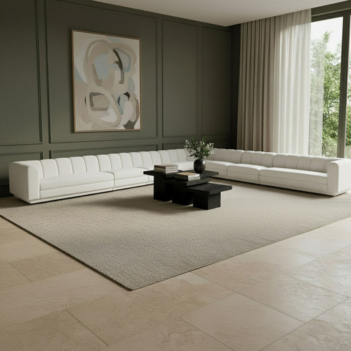 Modari - Sectional - Cream - Stylish Home Furniture