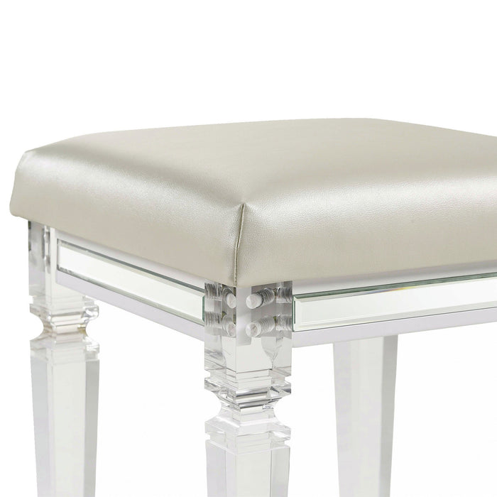 Twenty Nine - Vanity Stool With Acrylic Leg - Stylish Home Furniture