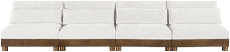 Turin - Chenille Fabric Upholstered Modular Sectional - Cream - Stylish Home Furniture