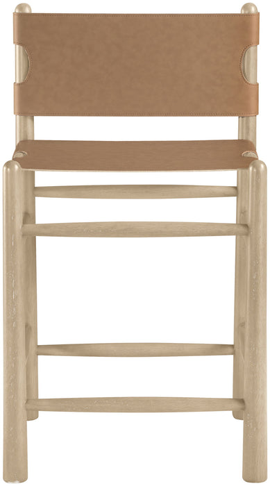 Santos - Upholstered Counter Stool With Stained Natural Base