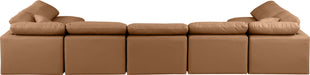 Indulge - Faux Leather 7 Piece Modular U-Shaped Sectional - Stylish Home Furniture