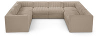 Rummi - Velvet Performance Fabric Upholstered Modular Sectional - Stylish Home Furniture