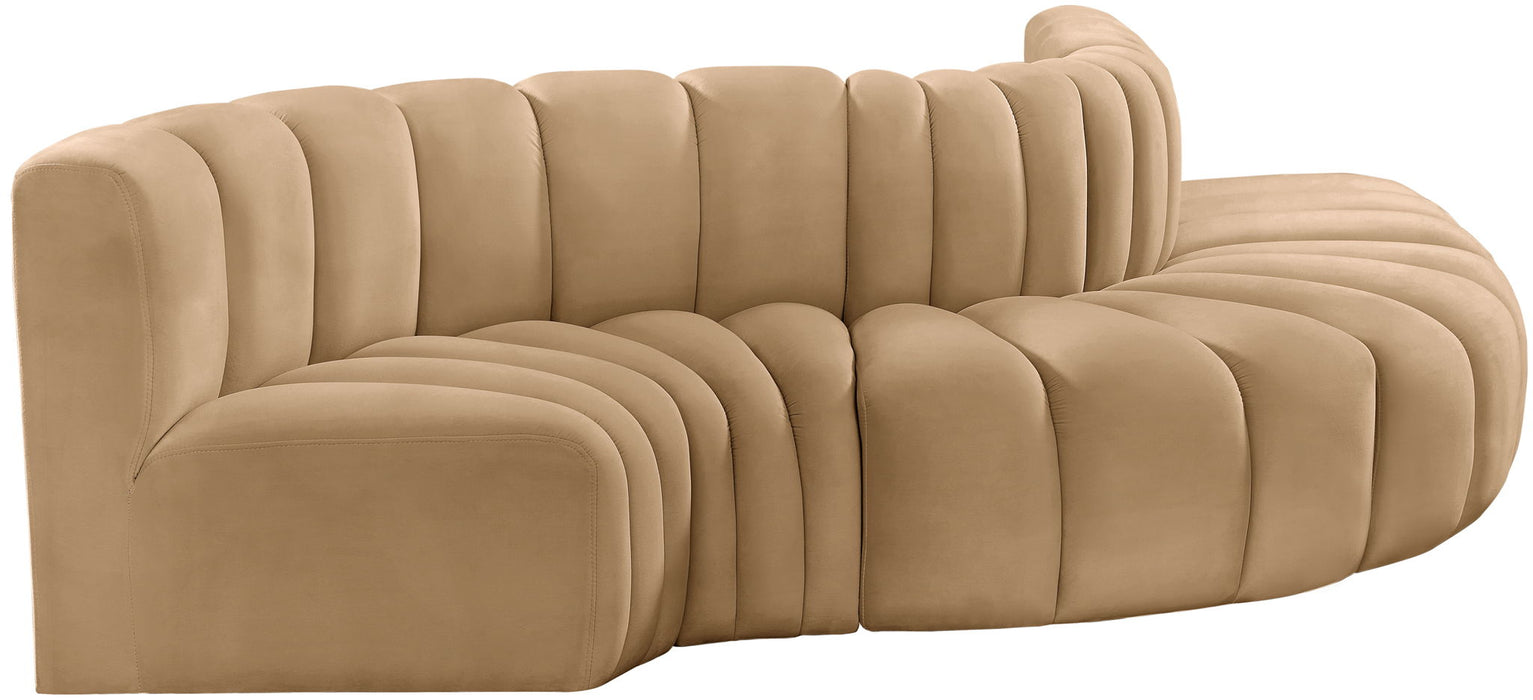 Arc - Velvet 5 Piece Modular Sofa
