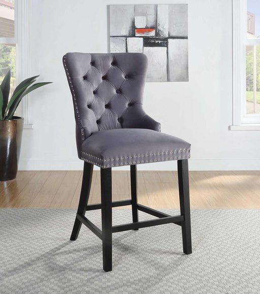 D2081 - Velvet Counter Chair (Set of 2)