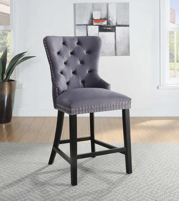 D2081 - Velvet Counter Chair (Set of 2)