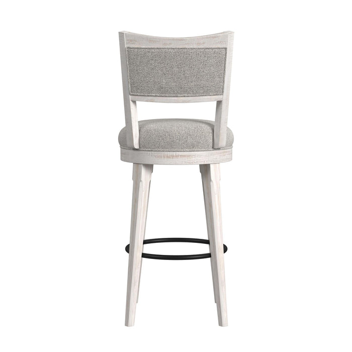 Rogen Rustic - Swivel Bar Stool (Set of 2) - Rustic White - Stylish Home Furniture