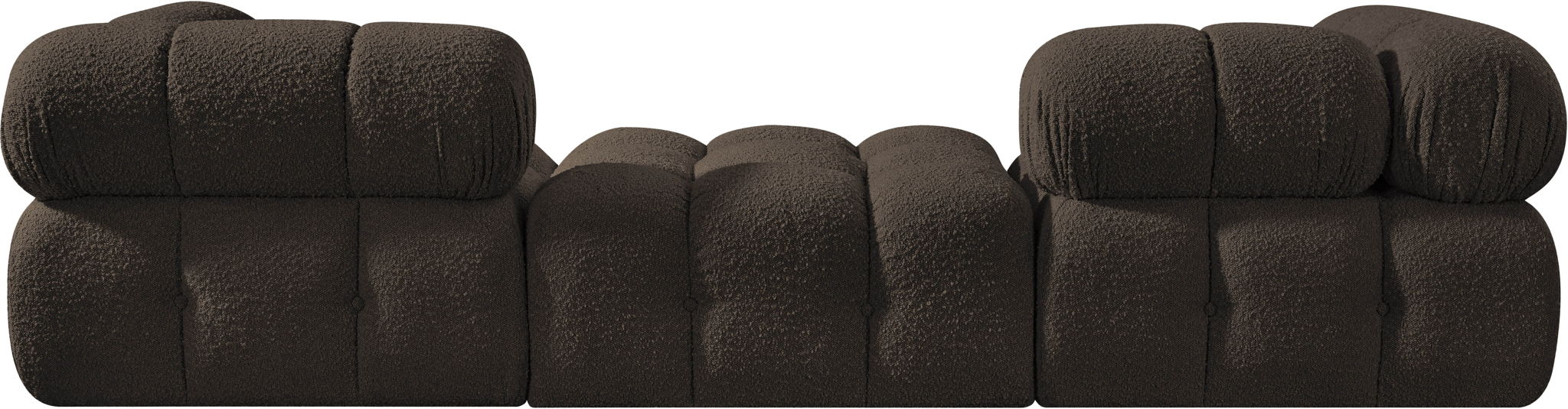 Ames - 3 Piece Boucle Modular Sofa With 1 Backless Seat