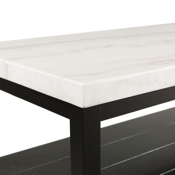 Marcello - Coffee Table With Casters - White - Stylish Home Furniture