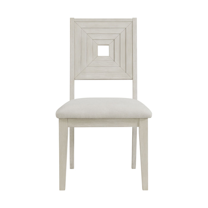 Avalanche - Dining Side Chair (Set of 2) - Antique White - Stylish Home Furniture
