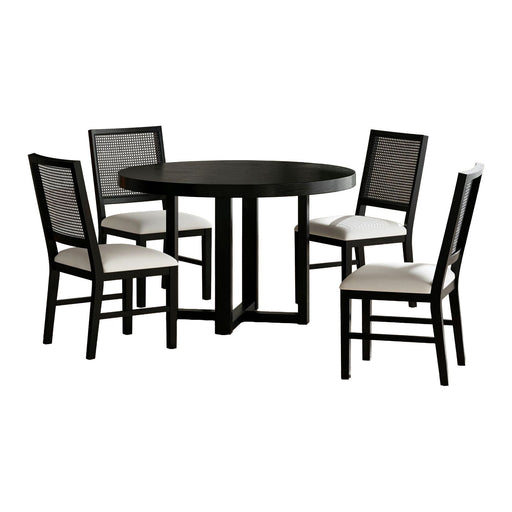 Bahama Breeze - 5 Piece Standard Height Dining Set (Table And Four Chairs) - Black - Stylish Home Furniture