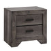 Nathan - Nightstand - Gray Oak Finish - Stylish Home Furniture