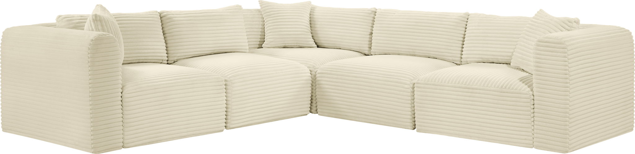 Shaggy - 5 Piece Modular Corner Sectional