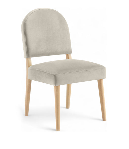 Varinelle - Velvet Dining Chair (Set of 2) - Natural Frame