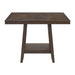 Seneca - Square Counter Table With Lazy Susan - Stylish Home Furniture