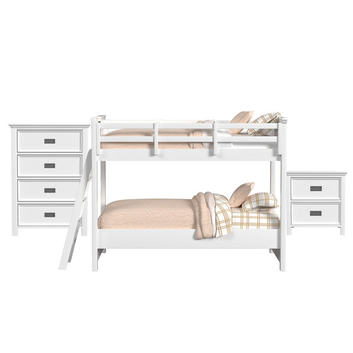 Hampton Kids - Bunk With Ladder Bedroom Set - Stylish Home Furniture