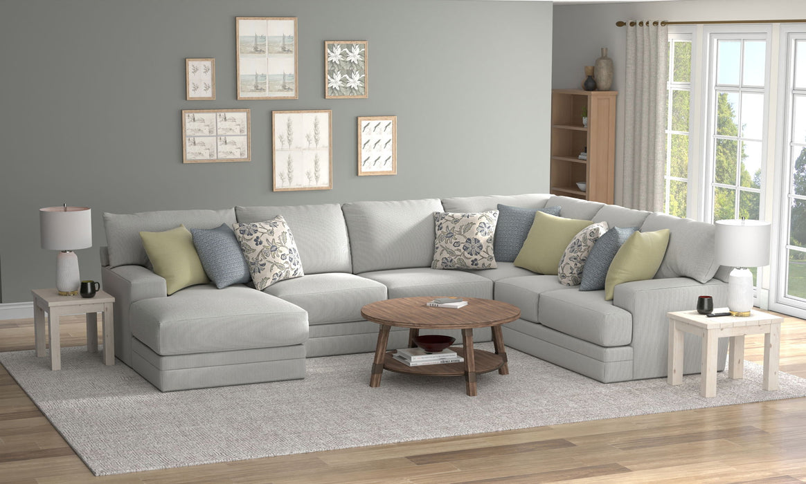 Stockbridge - Sectional With Comfort Coil Seating And 9 Accent Pillows Included - Stylish Home Furniture