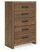 Broachmyn - Five Drawer Chest - Stylish Home Furniture