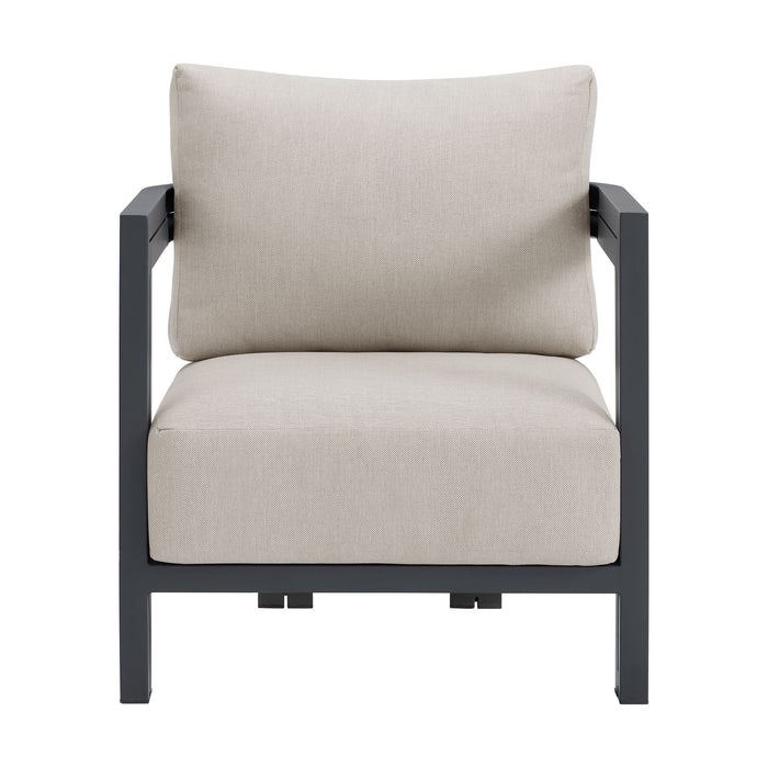 Playa - Chair (Set of 2) - Dark Gray / Beige - Stylish Home Furniture