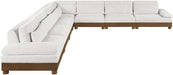Turin - Chenille Fabric Upholstered Modular Sectional - Cream - Stylish Home Furniture