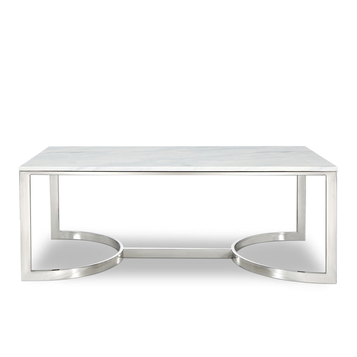Copley - Coffee Table - Pearl Silver