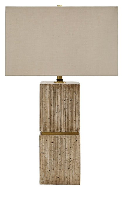 Laddner - Poly Table Lamp - Beige - Stylish Home Furniture