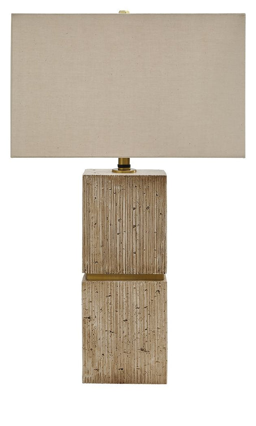 Laddner - Poly Table Lamp - Beige - Stylish Home Furniture
