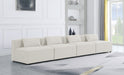 Cube - Linen Modular 4 Seat Armless Sofa - Stylish Home Furniture