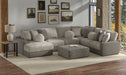 Canyon - 4 Piece Sectional With Cuddler Seat Cushions, Included Accent Pillows And Cocktail Ottoman (Left Side Facing Chaise) - Umber - Stylish Home Furniture