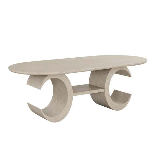 Gwendolyn - Oval Table Top And Base - Beige - Stylish Home Furniture