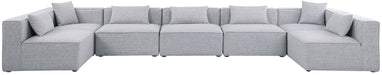 Cube - Linen 7 Piece Modular U-Shaped Sectional - Stylish Home Furniture
