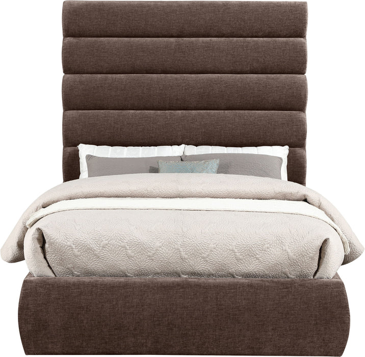 Adam - Chenille Fabric Bed With 70.5" Headboard