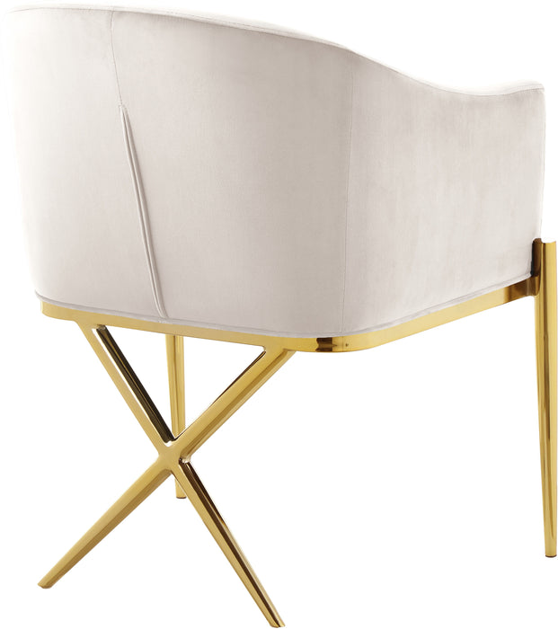 Xavier - Dining Chair with Gold Legs