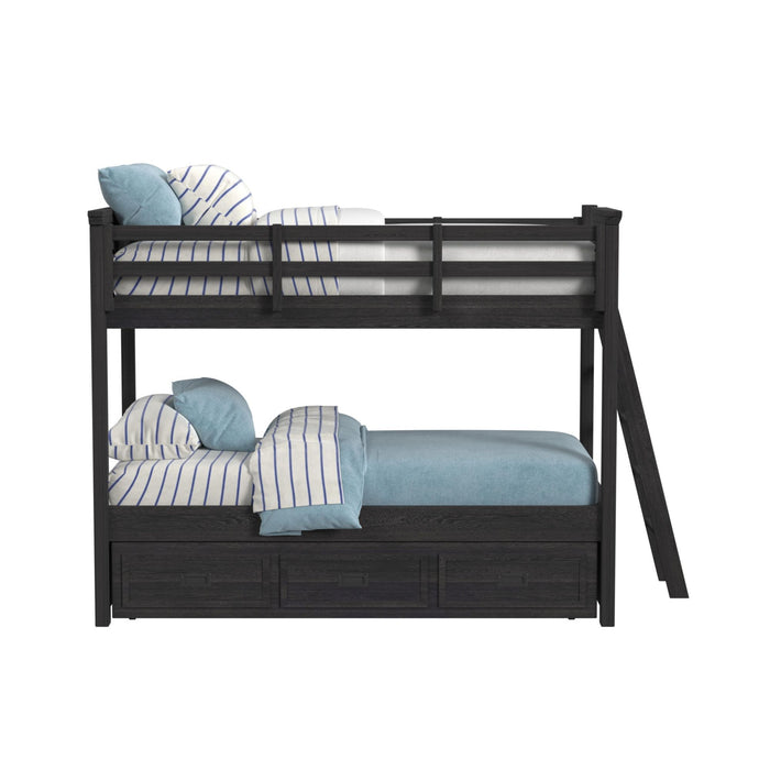 Hampton Kids - Bunk With Ladder And Trundle - Stylish Home Furniture