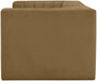 Rummi - Velvet Performance Fabric Upholstered 2 Piece Modular Loveseat - Stylish Home Furniture