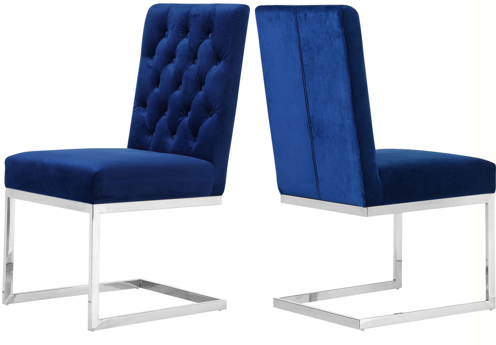 Carlton - Dining Chair (Set of 2) - Navy - Fabric