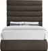 Adam - Boucle Fabric Bed With 70.5" Headboard - Stylish Home Furniture