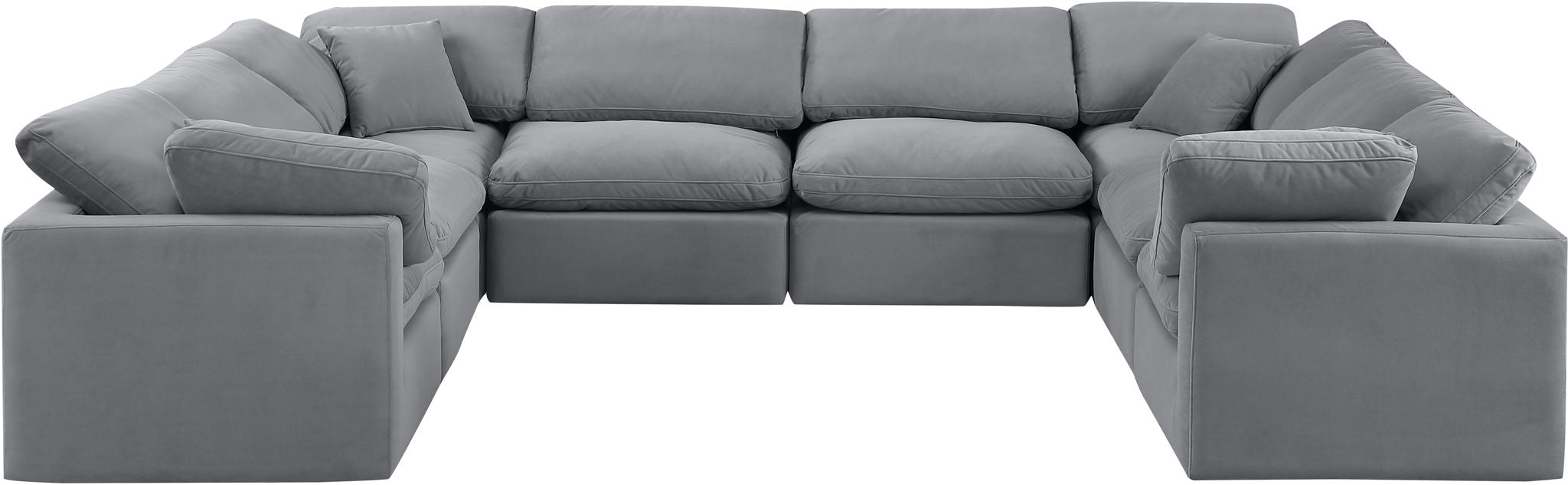 Indulge - Velvet 8 Piece Modular Sectional - Stylish Home Furniture