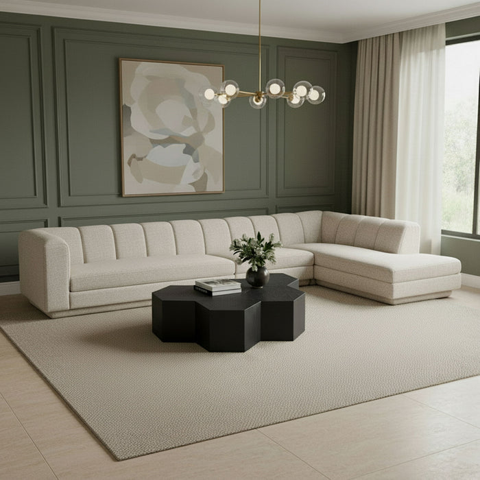Modari - Sectional - Beige - Stylish Home Furniture
