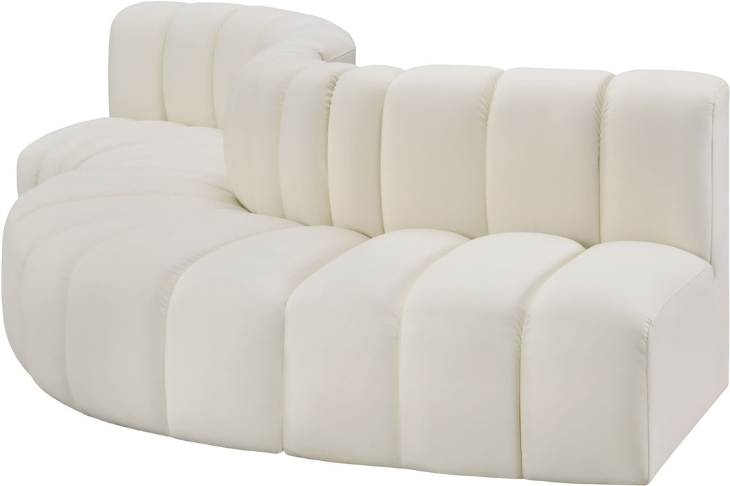 Arc - Faux Leather 5 Piece Modular Sofa