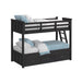 Hampton Kids - Bunk With Ladder And Trundle - Stylish Home Furniture