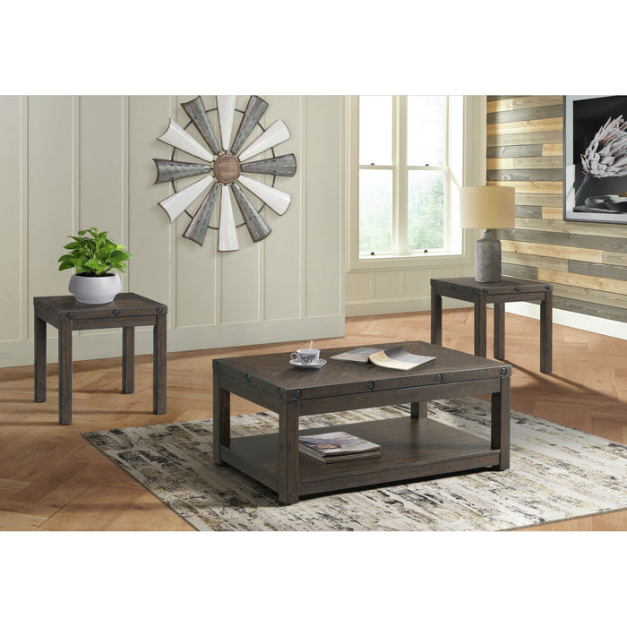 Colorado - Occasional End Table With Usb/Power - Charcoal - Stylish Home Furniture