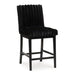 Mervannie - Upholstered Barstool (Set of 2) - Black - Stylish Home Furniture